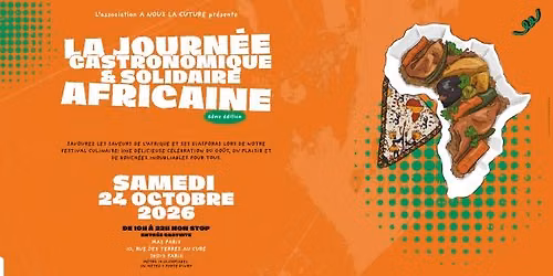La Journée Gastronomique et Solidaire Africaine 2026 - 6ème édition