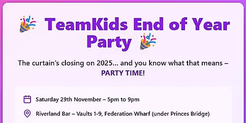 TeamKids End of Year Party