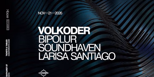 VOLKODER x CODA | November 21st