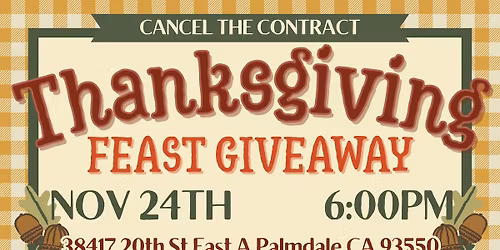 CTCAV's Annual Thanksgiving Feast Giveaway
