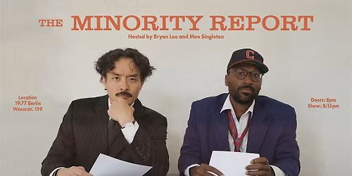 The Minority Report | English language stand-up comedy show in Berlin