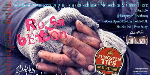 8 Jahre Gefrierpunkt.Berlin, Soli-Benefizkonzert zugunsten obdachloser Menschen und ihrer Tiere
