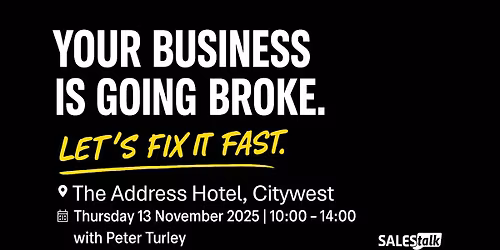 YOUR BUSINESS IS GOING BROKE. LET\u2019S FIX IT FAST.