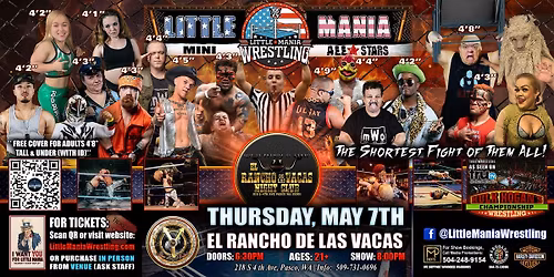 Pasco, WA - Little Mania Mini Wrestling @ El Rancho De Las Vacas