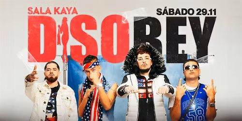 Disobey en Sala Kaya Santander (Cantabria).