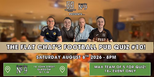The Flat Chat's Football Pub Quiz 10!