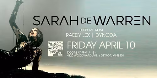 Sarah de Warren at the Magic Stick - Detroit, MI