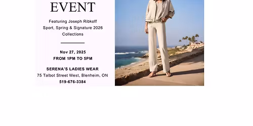 JOSEPH RIBKOFF TRUNK SHOW 