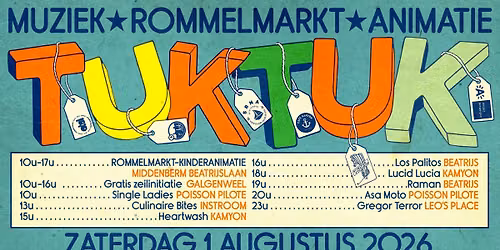 TUK TUK: Gratis Festival & Rommelmarkt