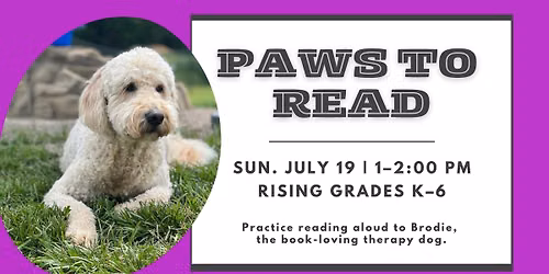 Paws to Read with Brodie
