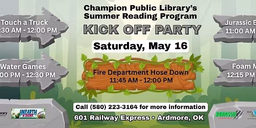 Summer Reading Kick Off Party at Champion Public Library