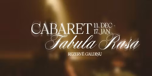 Cabaret Fabula Rasa