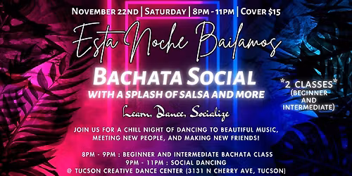 Esta Noche Bailamos Bachata Social - Two Bachata Classes!