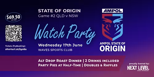 State of Origin Game #2 Watch Party