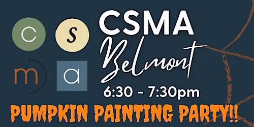 Pumpkin Painting at CSMA Belmont (Ages 7+)