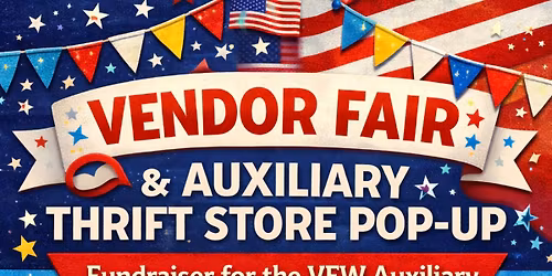 Vendor fair and pop-up thrift store!