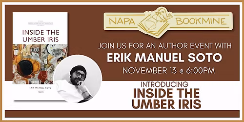 Author Event: Inside the Umber Iris by Erik Manuel Soto