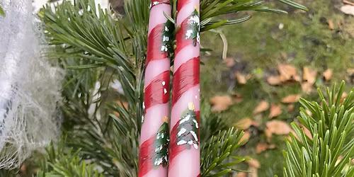 FESTIVE CANDLE  PAINTING