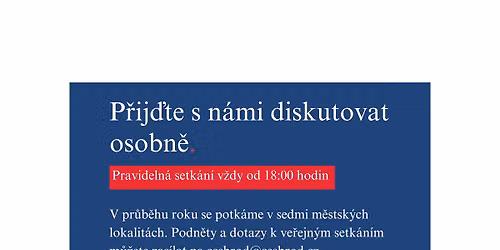 Ve\u0159ejn\u00e9 setk\u00e1n\u00ed lokality Palack\u00e9ho a oblast kolem nemocnice