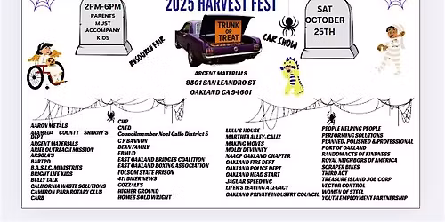 HARVEST FEST, TRUNK OR TREAT, CAR SHOW AND RESOURCE FAIR
