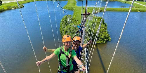 Sunset Ziplining Suspension Bridge Aerial Obstacle Course