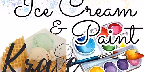 Ice Cream & Paint Ceramics at Krave Creamery in Wapakoneta