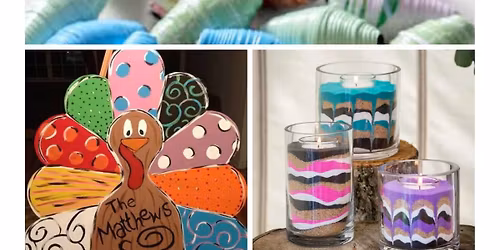 November Craft (Wednesday) Classes K-8  11\/6,12,19   6-7:30 $75