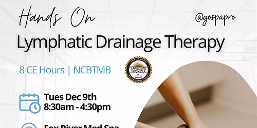 Lymphatic Drainage Therapy CE Class