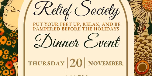 Relief Society Dinner