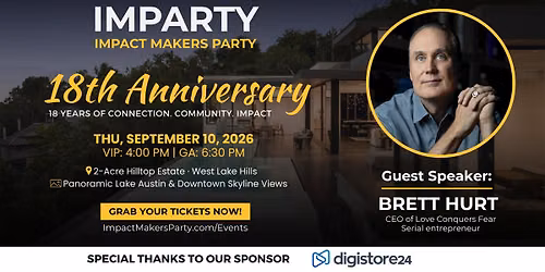 IMParty 18th Anniversary Featuring Brett Hurt