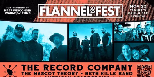 Flannel Fest Kimberly w\/ The Record Company, The Mascot Theory, Beth Kille Band, American Scarecrows