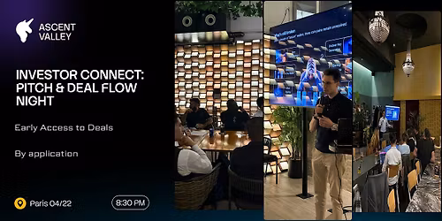 Investor Connect: Pitch & Deal Flow Night | Paris