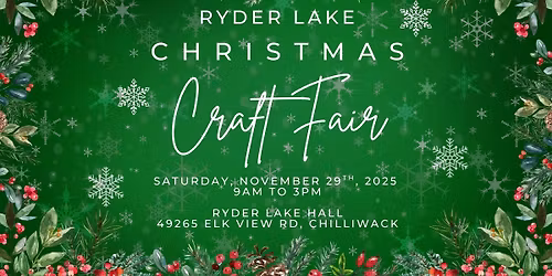 Ryder Lake Christmas Craft Fair