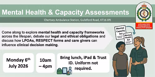 Mental Health & Capacity Assessments and Management