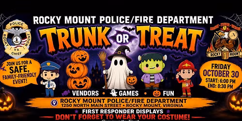 ROCKY MOUNT POLICE\/FIRE DEPARTMENT TRUNK OR TREAT
