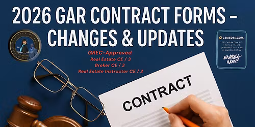 2026 GAR Contract Forms \u2013 Changes & Updates - In-Person & Virtual ZOOM