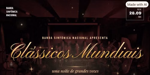 Banda Sinf\u00f4nica Nacional apresenta Cl\u00e1ssicos Mundiais