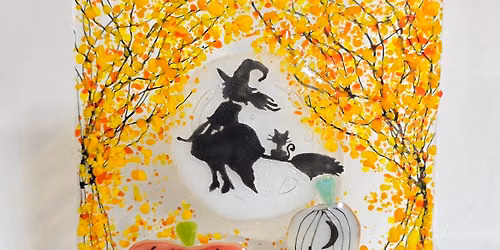 Glass Studio Class: Spooky Autumn Evening Platter 10\/22