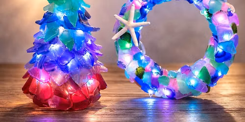 Lighted Sea Glass Wreath & Trees at Vanished Valley Brewing Co. in Ludlow MA - Wednesday July 29th 6