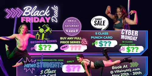 Villainy Black Friday Deals