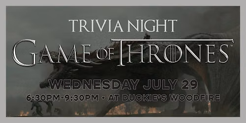 Fantasy Trivia: Game of Thrones Edition