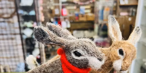 Needlefelting with Felt and Dandy - Hare