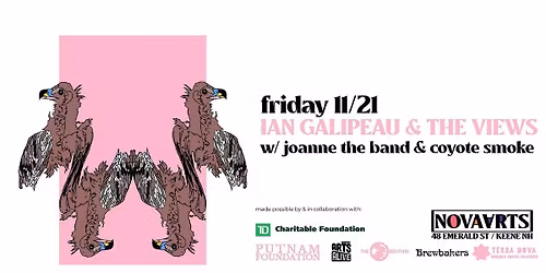 Ian Galipeau & the Views w\/ Joanne the Band & Coyote Smoke