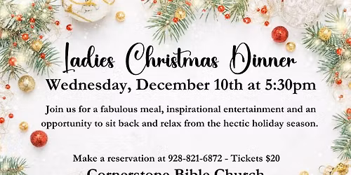 Ladies Christmas Dinner at Cornerstone Bible Church