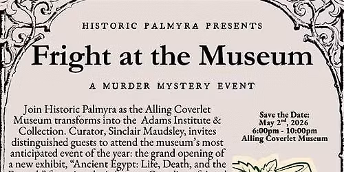 Fright at the Museum! A M**der\/Mystery Dinner