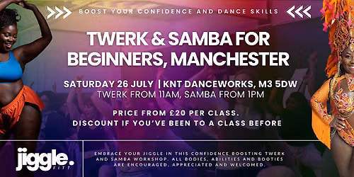 JiggleFiTT Manchester Twerk and Samba Workshops for Beginners