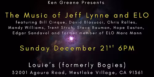 THE MUSIC OF JEFF LYNNE AND ELECTRIC LIGHT ORCHESTRA