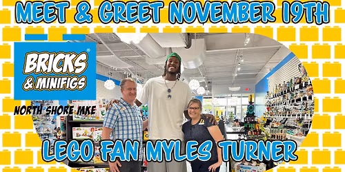 Meet & Greet Milwaukee Basketball Player & LEGO Fan, Myles Turner