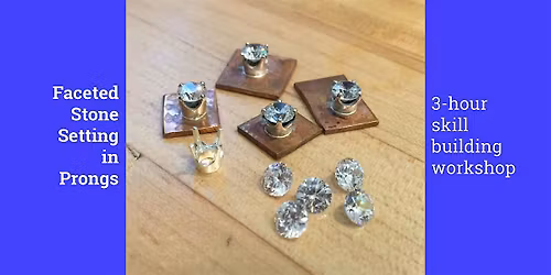 Faceted Stone Setting in Prongs