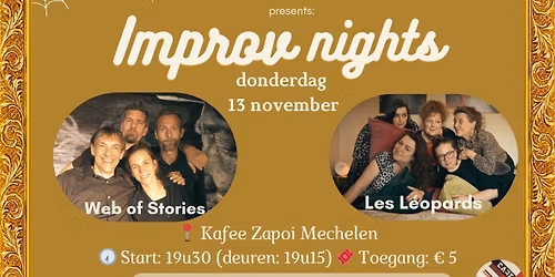 Improv Nights by Web of Stories!   